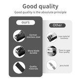 7/15/20-Piece Manicure & Pedicure Set – Stainless Steel Nail Clippers, Scissors & Grooming Tools with Black Leather Travel Case
