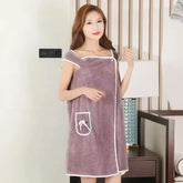 Wearable Coral Fleece Bath Towels - Soft, Absorbent, and Thickened Towel Dress and Camisole