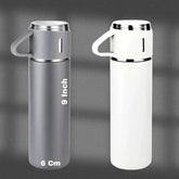 500ML Insulated Vacuum Flask Gift Set – Stainless Steel Thermos with 3 Cups