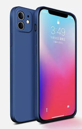Shockproof Silicone Case for iPhone 16 / 15 / 14 Pro Max / Plus / 13 / 12 / 11 / XR / 8 / 7 – Soft Protective Back Cover