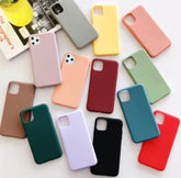 Case for Iphone 11 12 13 14 15 16 Pro Max XS XR Colour Shockproof Silicone Cover