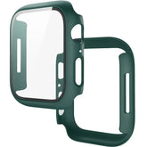 Apple Watch Tempered Glass + Bumper Case – Full Coverage Screen Protector for Series 9/8/7/SE/6/5/4 (45/44/41/40mm)