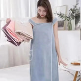 Wearable Coral Fleece Bath Towels - Soft, Absorbent, and Thickened Towel Dress and Camisole