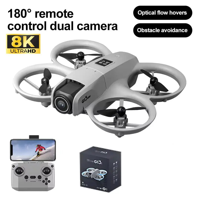 NEW GT3 GPS 8K Drone – Dual Camera, 5G WiFi, Obstacle Avoidance, Foldable Quadcopter