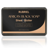 100g African Black Soap with Shea Butter – Moisturizing, Deep-Cleansing Acne Treatment Bar for Clear, Glowing Skin