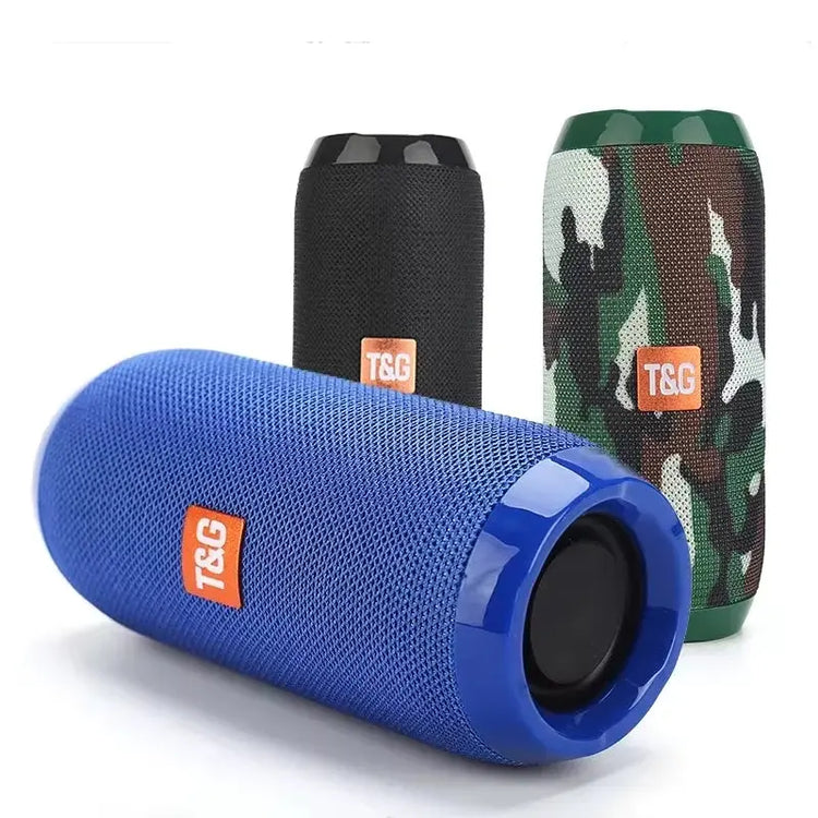 Waterproof Portable Bluetooth Speaker – Wireless Subwoofer with AUX, FM, and Music Center Features