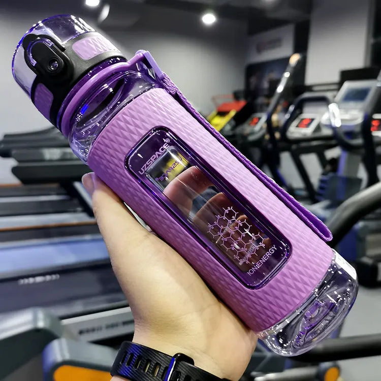 💧 2L Large Capacity Sports Water Bottle with Straw – Time Marker, Leak-Proof, Portable Hydration Jug