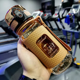 💧 2L Large Capacity Sports Water Bottle with Straw – Time Marker, Leak-Proof, Portable Hydration Jug