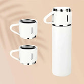 500ML Insulated Vacuum Flask Gift Set – Stainless Steel Thermos with 3 Cups