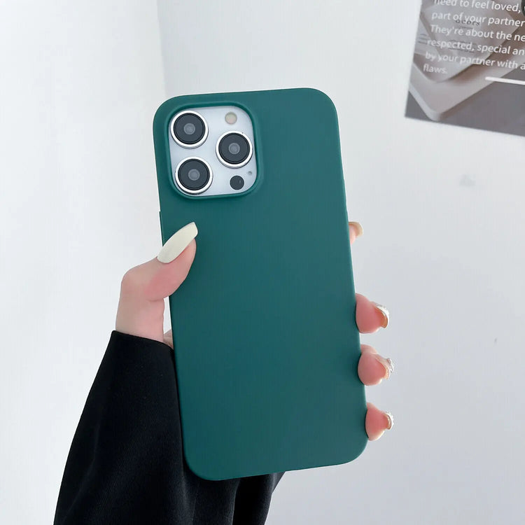 Case for Iphone 11 12 13 14 15 16 Pro Max XS XR Colour Shockproof Silicone Cover